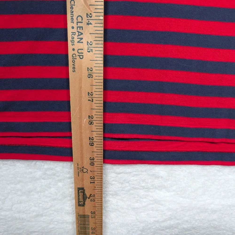 Polo Ralph Lauren‎ Shirt Mens XL Red Blue Stripe Chambray Custom Slim Fit Pony